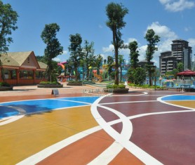 江西梦幻水城儿童公园彩绘石工程项目