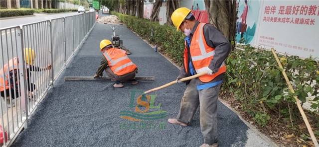 深圳盐田7标协和路新型透水沥青项目顺利开工
